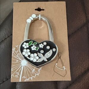 Floral Heart Purse Hook